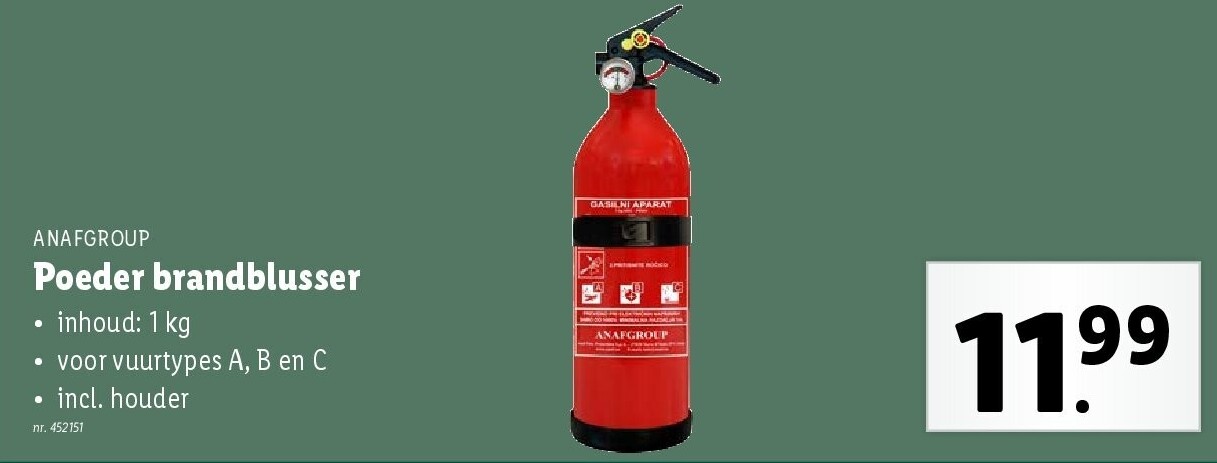 Poeder brandblusser