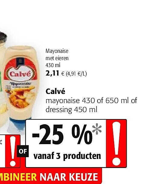 Calvé Mayonaise met eieren 430 m