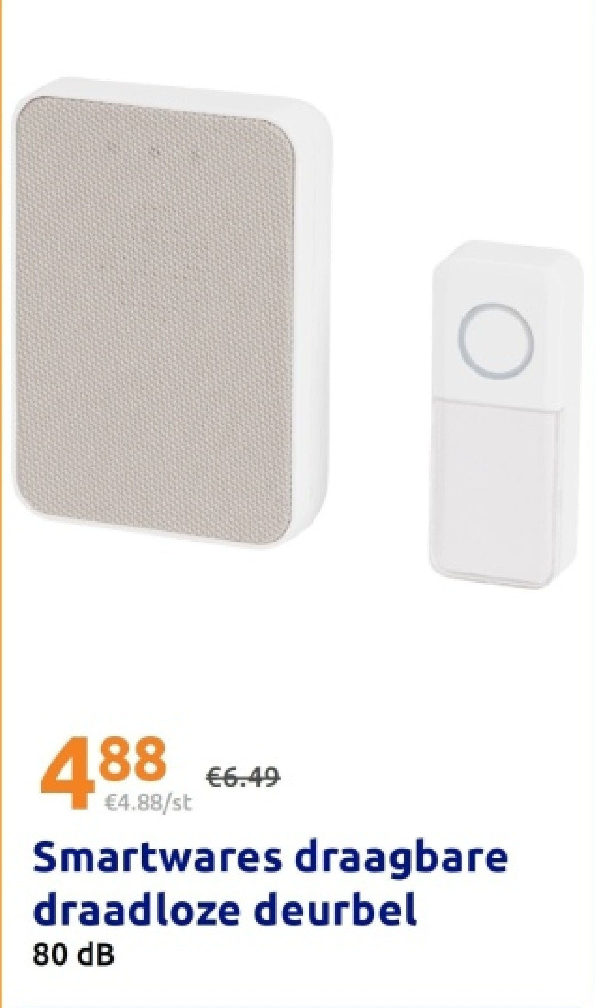 Smartwares draagbare draadloze deurbel
