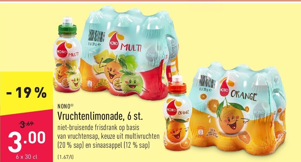 Vruchtenlimonade, 6 st.