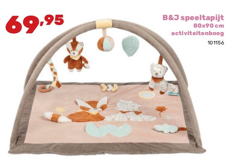 B&J speeltapijt 80x90 cm activiteitenboog
