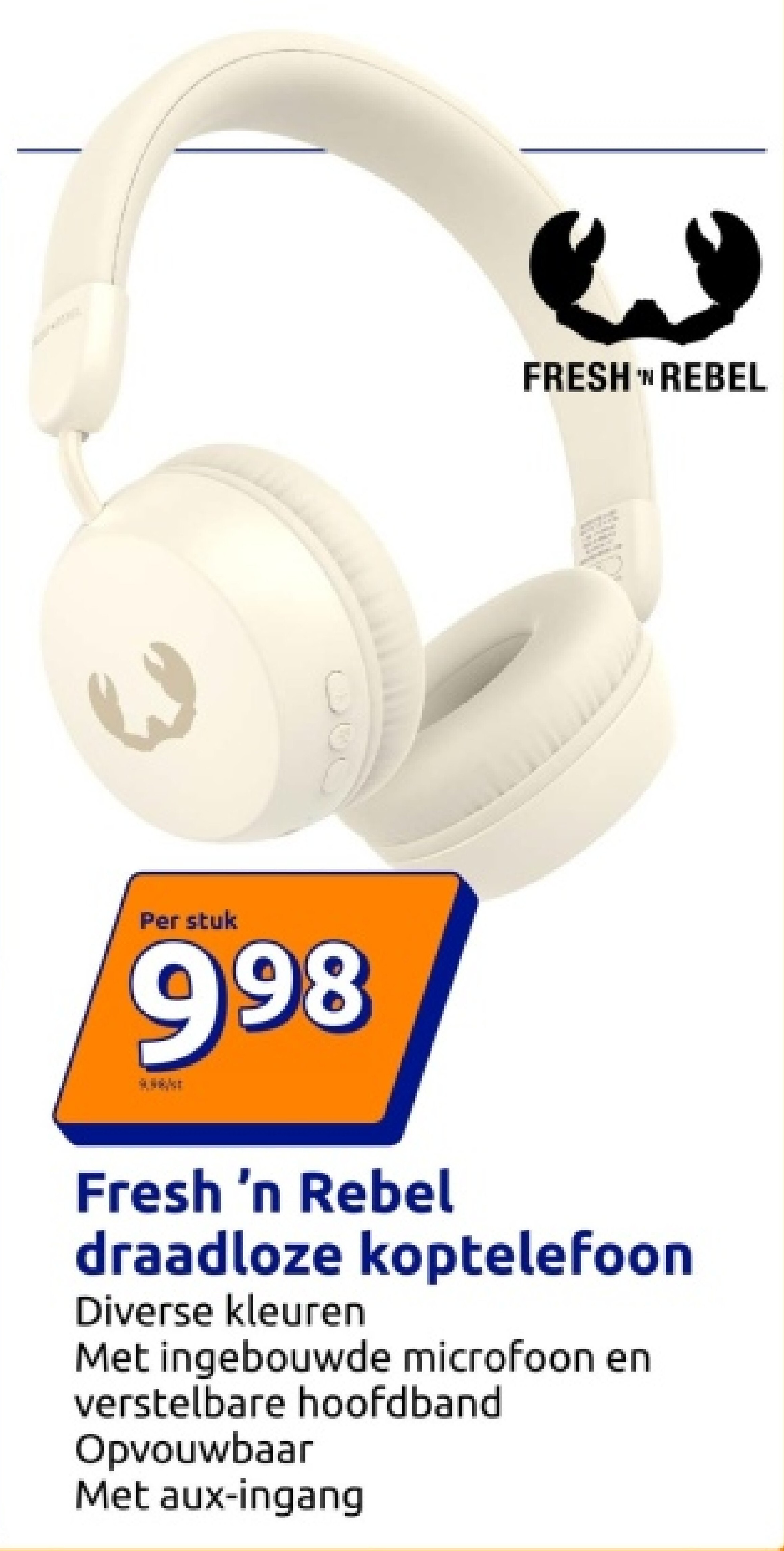 Fresh 'n Rebel draadloze koptelefoon