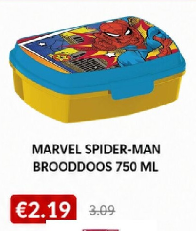 MARVEL SPIDER-MAN BROODDOOS 750 ML