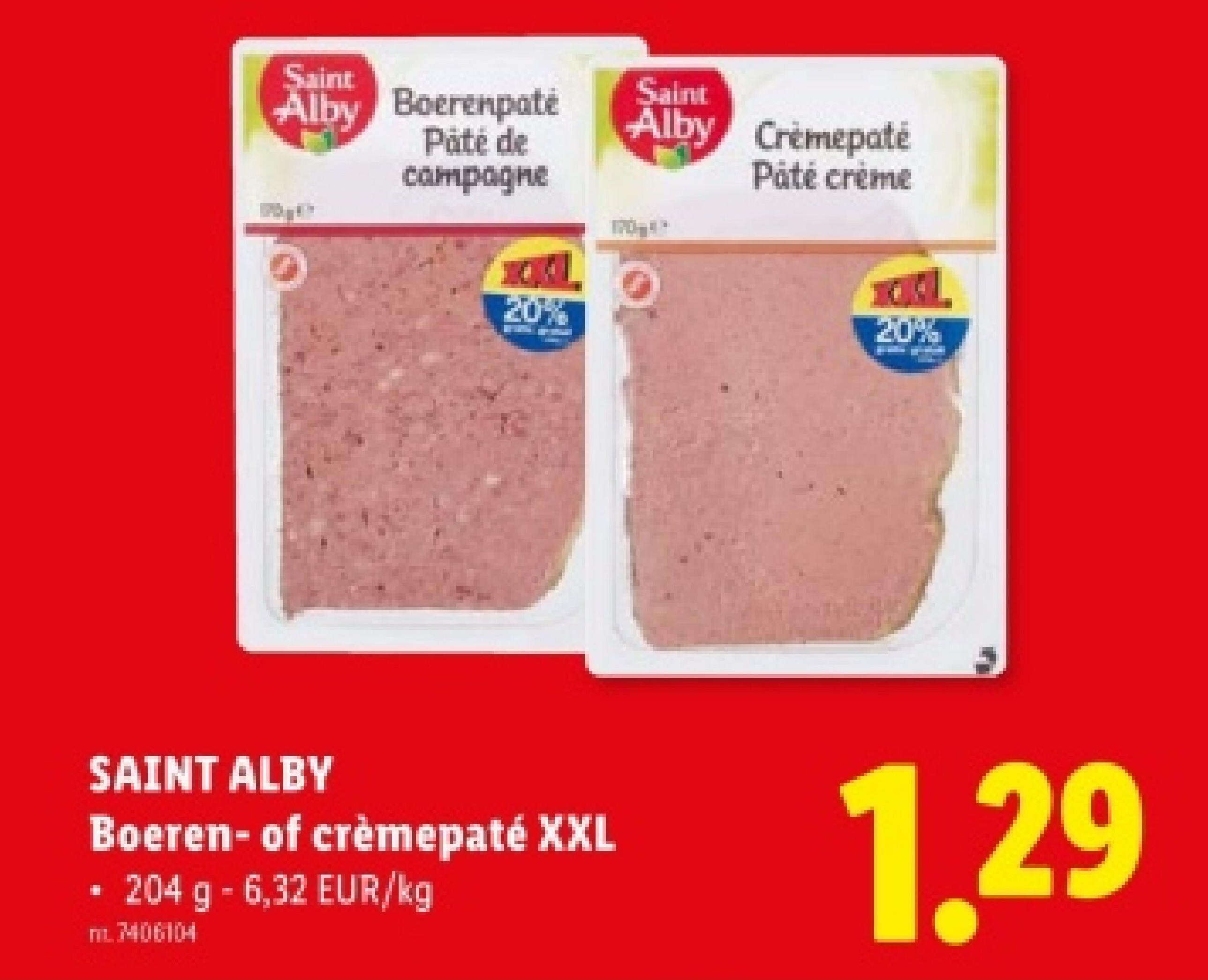 Boeren- of crèmepaté XXL