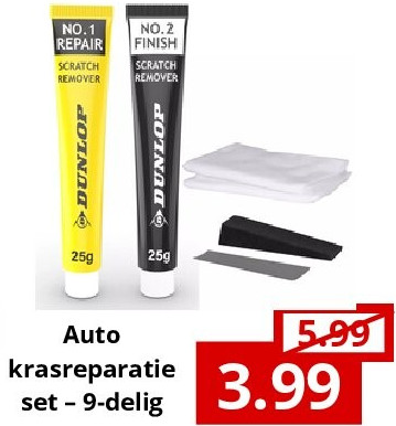 Auto krasreparatie set – 9-delig
