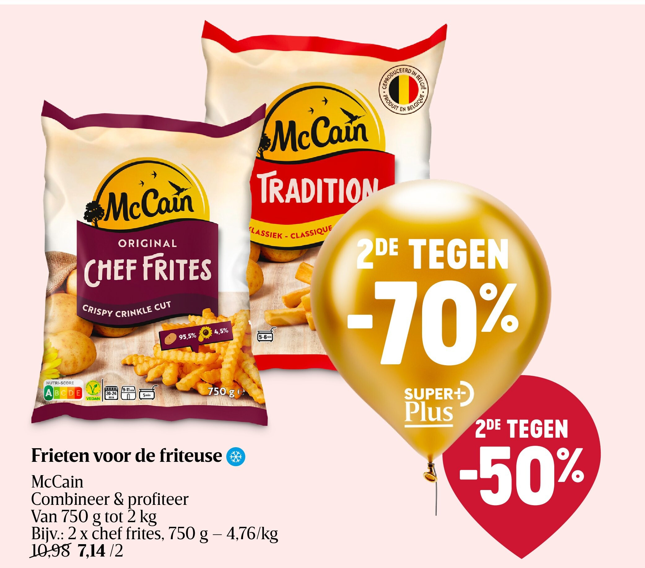 Frieten voor de friteuse