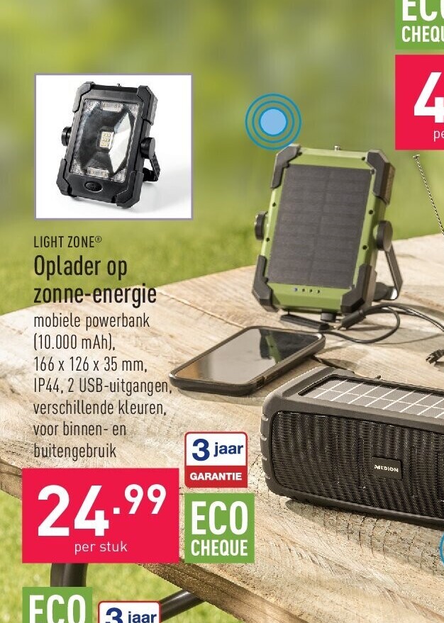 Oplader op zonne-energie