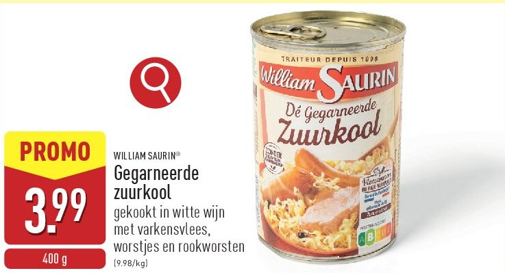 Gegarneerde zuurkool