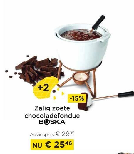 Zalig zoete chocoladefondue BOSKA