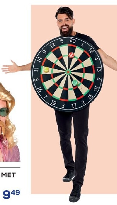 VERKLEEDPAK DARTSBORD VOLWASSENEN