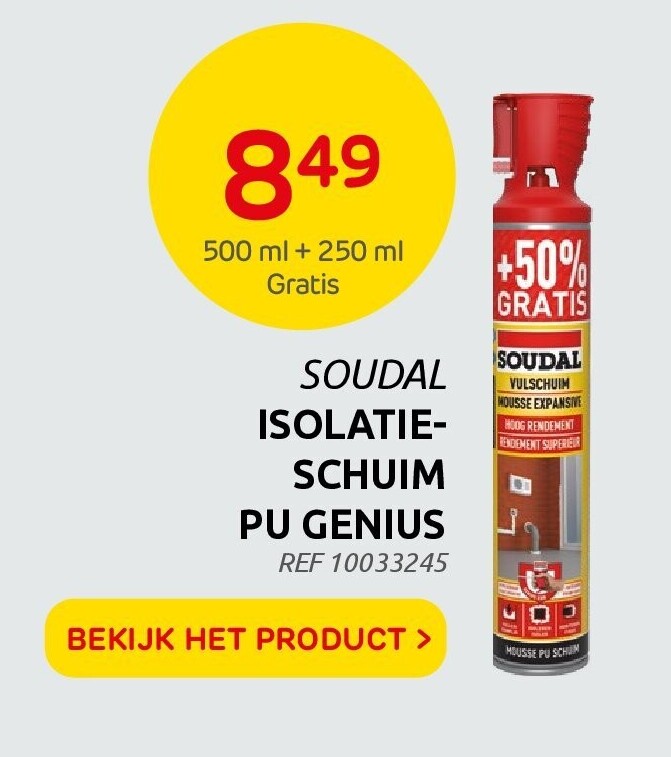 ISOLATIE SCHUIM PU GENIUS