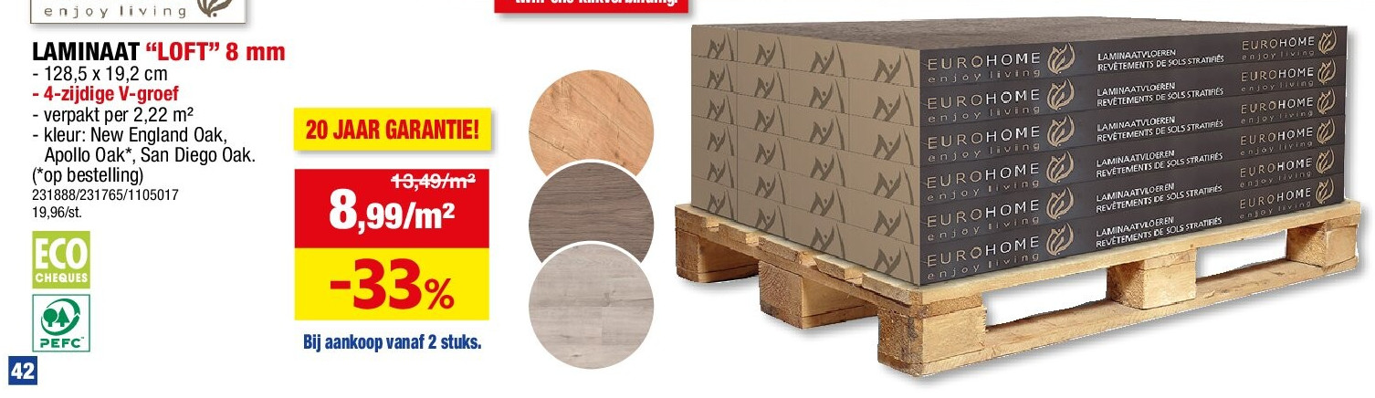 LAMINAAT “LOFT” 8 mm