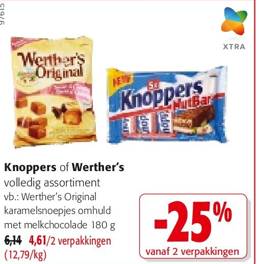 Werther’s Original karamelsnoepjes omhuld met melkchocolade 180 g