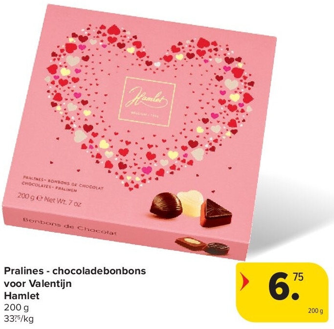 Pralines - chocoladebonbons voor Valentijn Hamlet