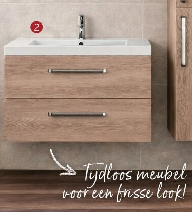 BADKAMERMEUBEL "BISON" [ 2 ] WASTAFELKAST