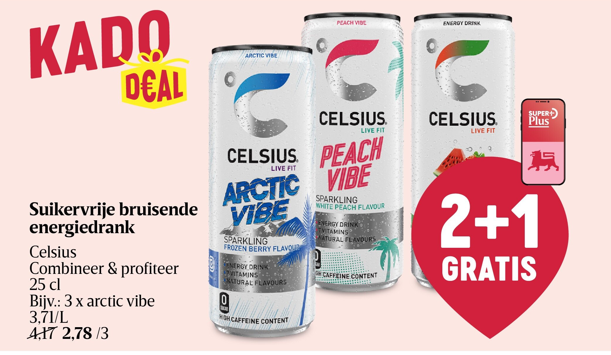 Suikervrije bruisende energiedrank