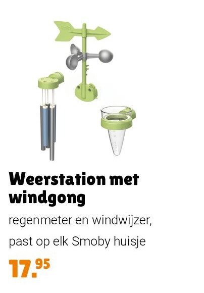 Weerstation met windgong