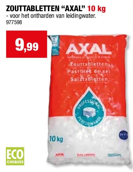 ZOUTTABLETTEN “AXAL” 10 kg