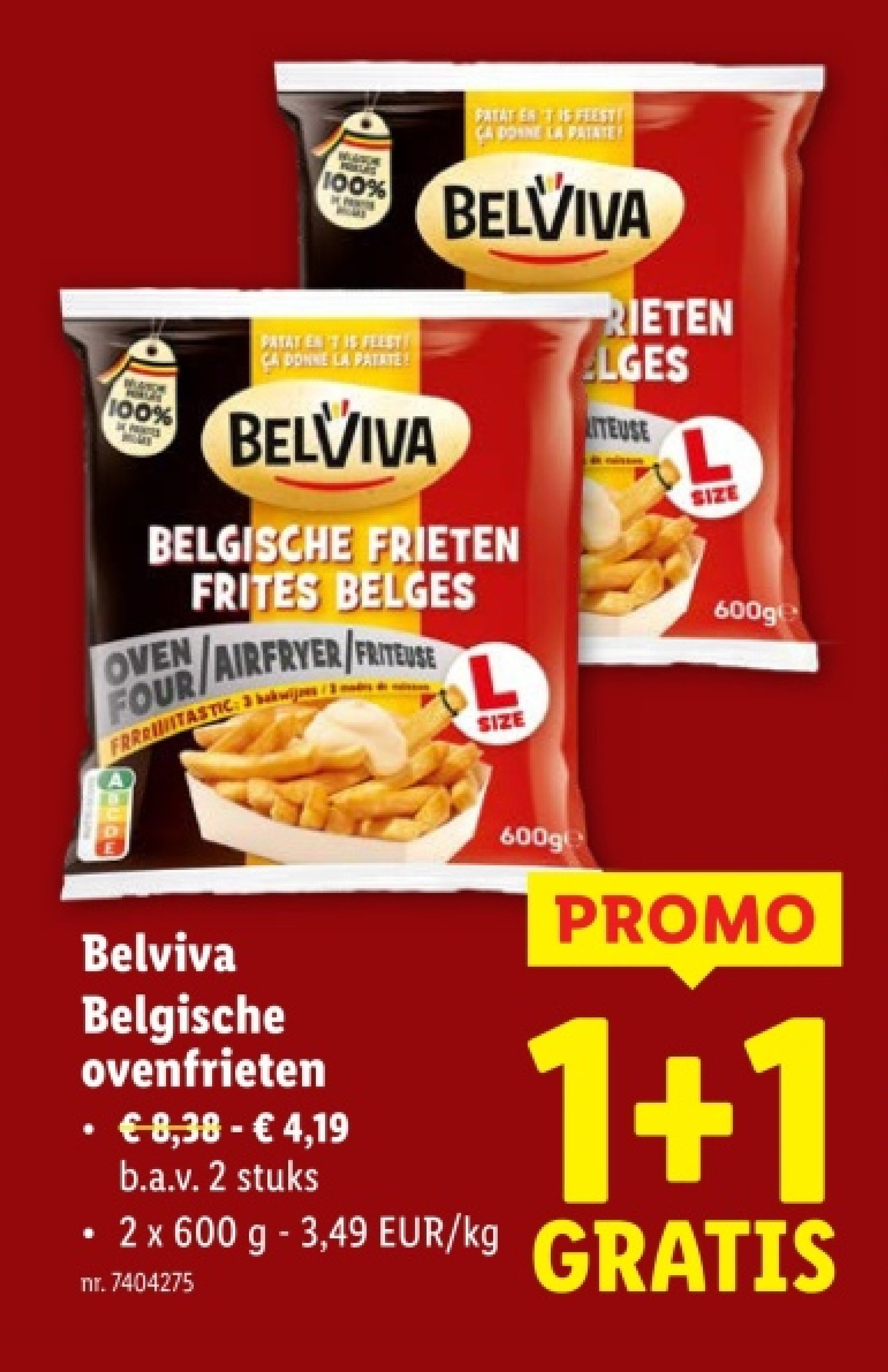 Belgische ovenfrieten
