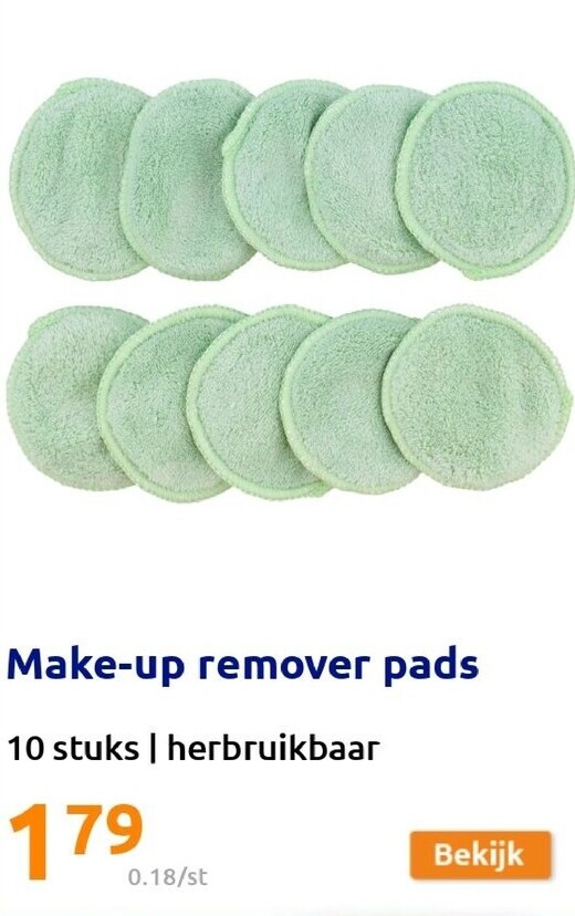 Make-up remover pads