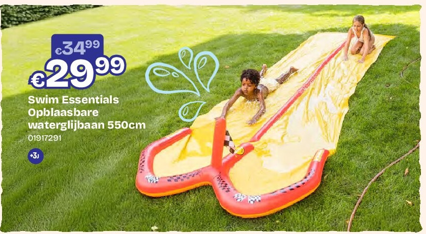 Swim Essentials Opblaasbare waterglijbaan 550cm