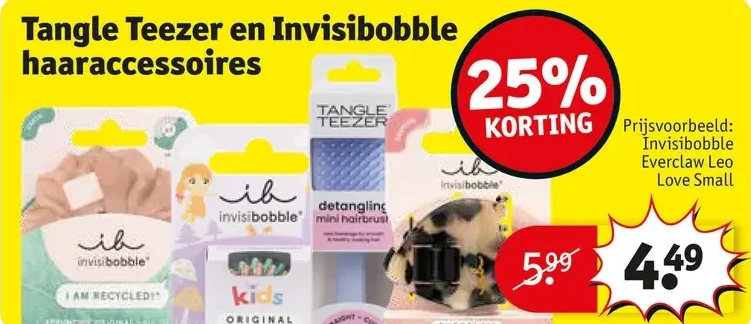 Tangle Teezer en Invisibobble haaraccessoires