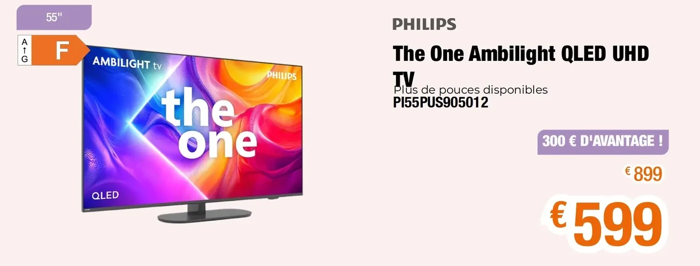 Philips The One Ambilight QLED UHD TV P155PUS905012