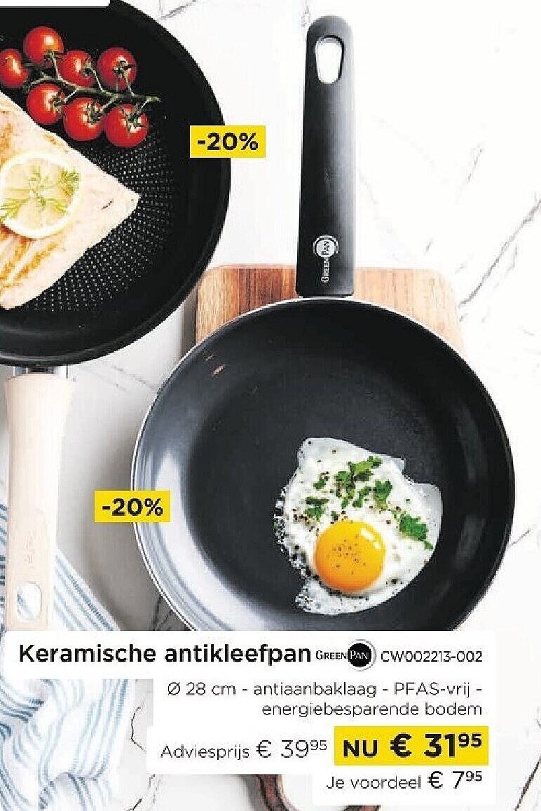 Keramische antikleefpan
