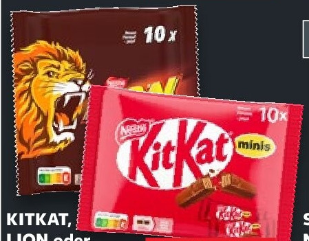 KitKat, LION oder SMARTIES Minis