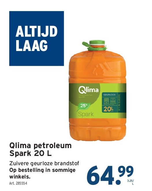 Qlima petroleum Spark 20 L