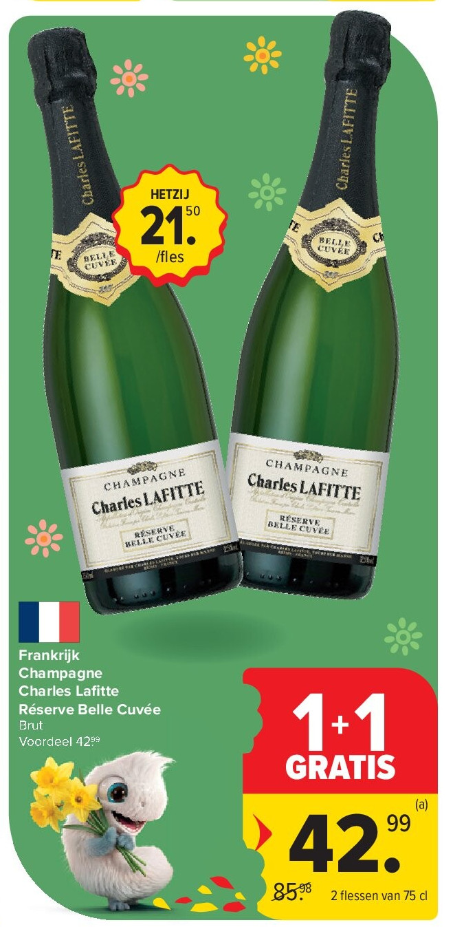 Frankrijk Champagne Charles Lafi tte Réserve Belle Cuvée