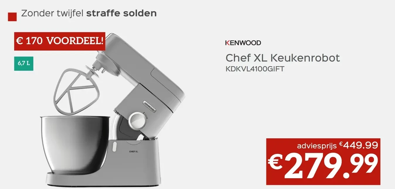 Chef XL Keukenrobot KDKVL4100GIFT
