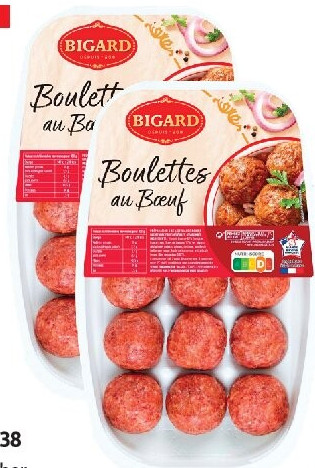 15 boulettes au bœuf Bigard
