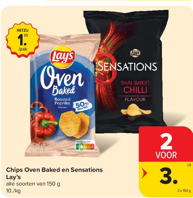 Chips Oven Baked en Sensations Lay’s