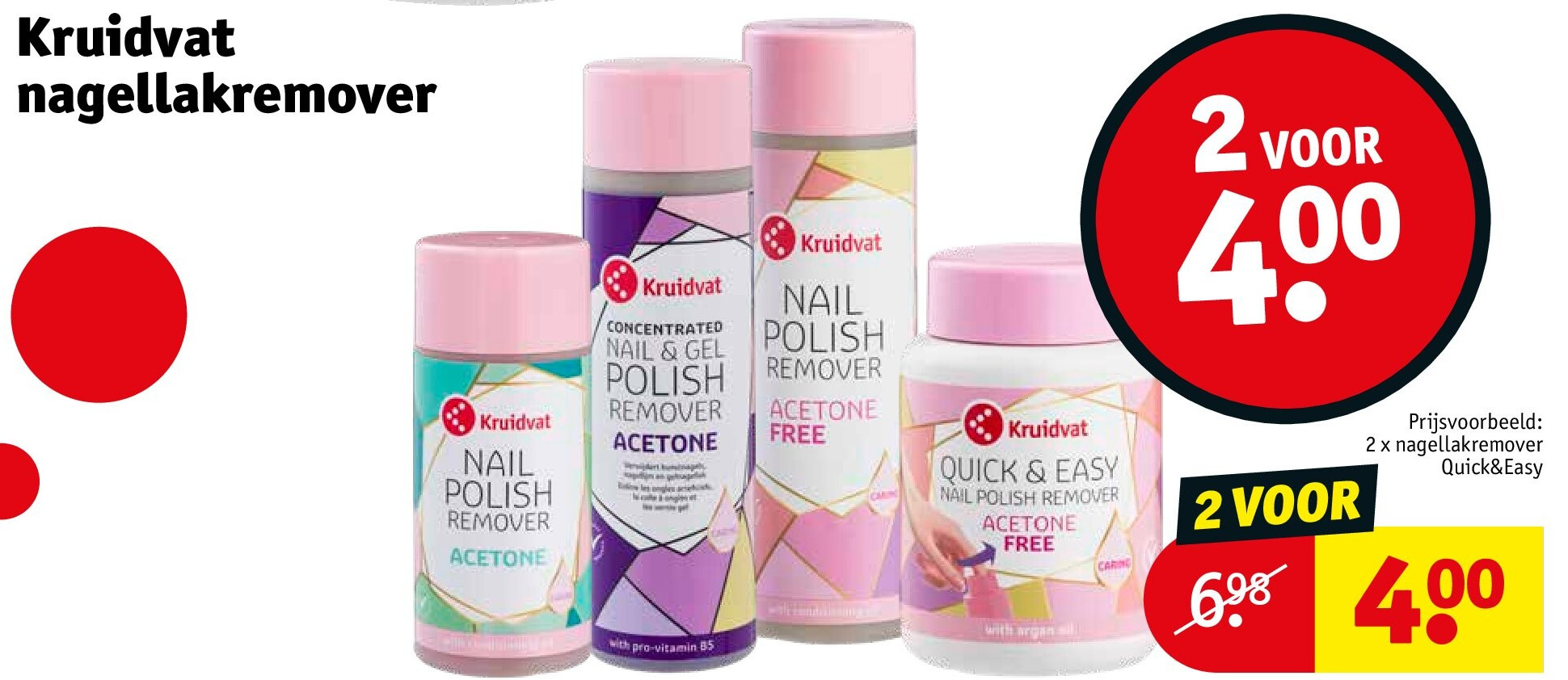 Kruidvat nagellakremover