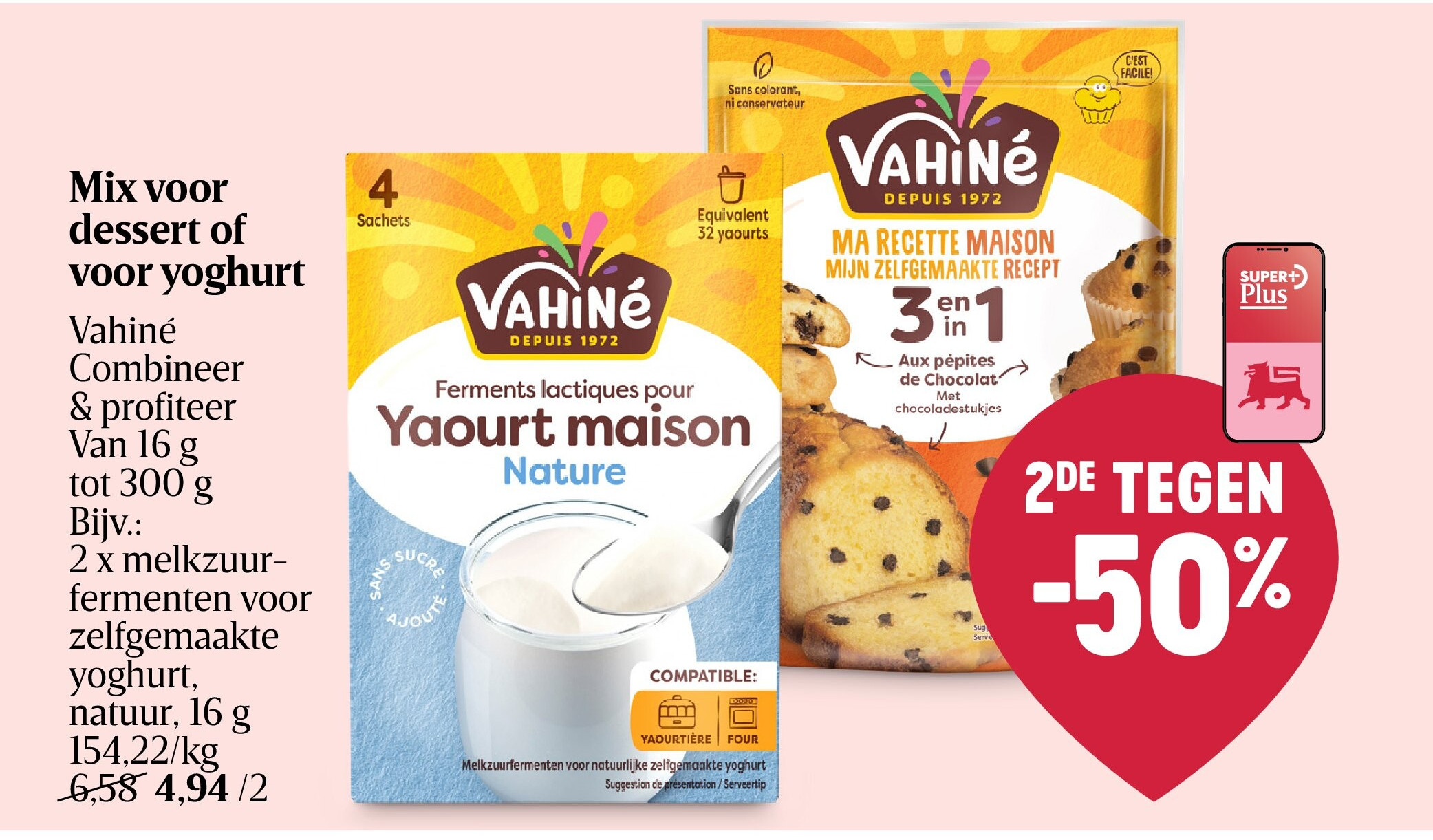 Mix voor dessert of voor yoghurt