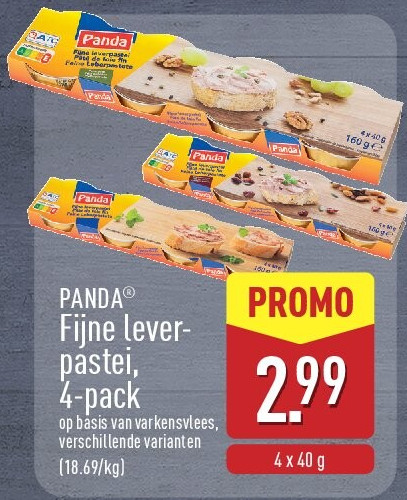 Fijne lever pastei, 4-pack