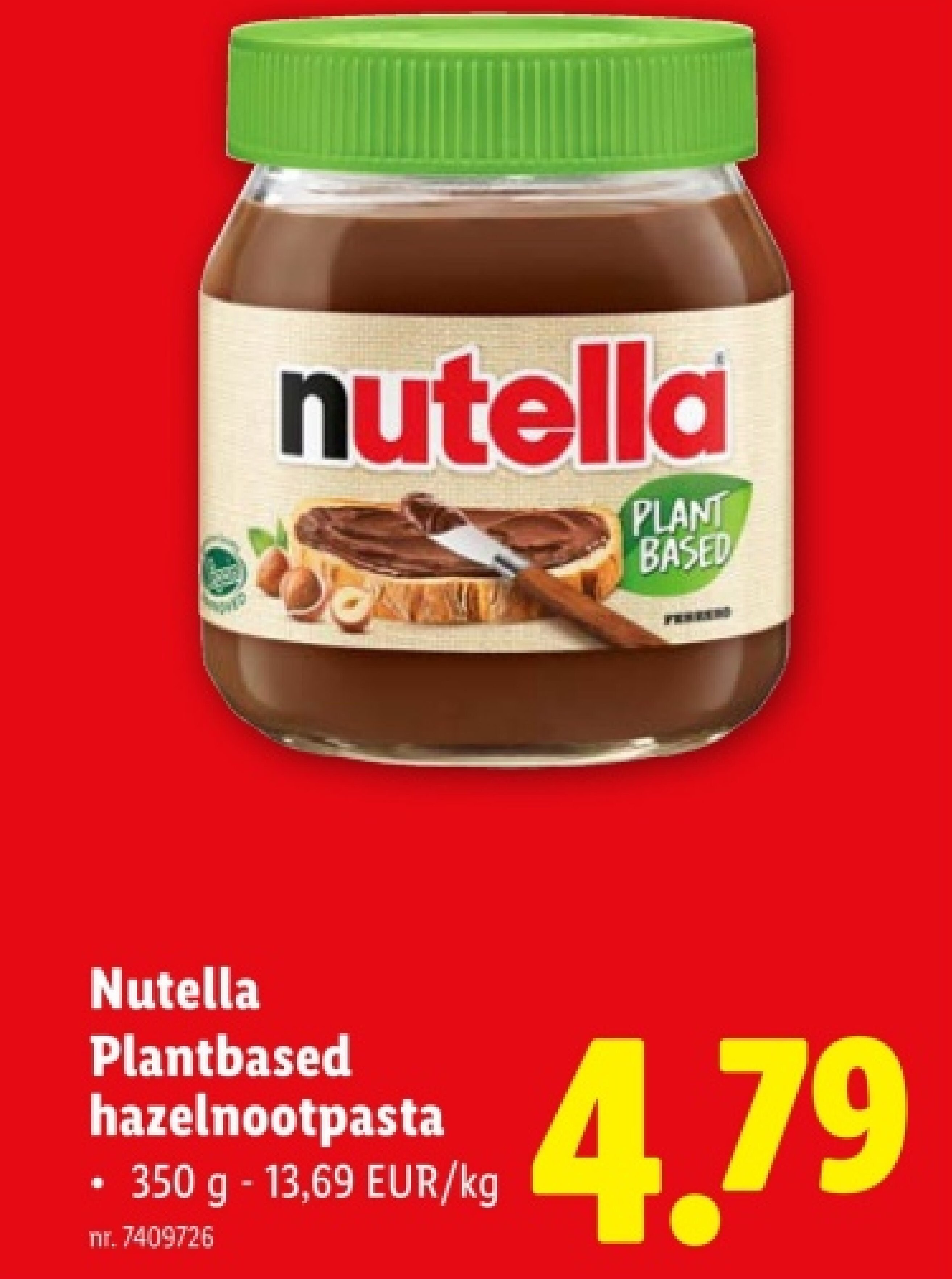 Plantbased hazelnootpasta