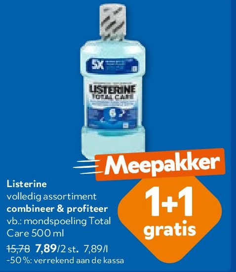 Listerine mondspoeling Total Care 500 ml