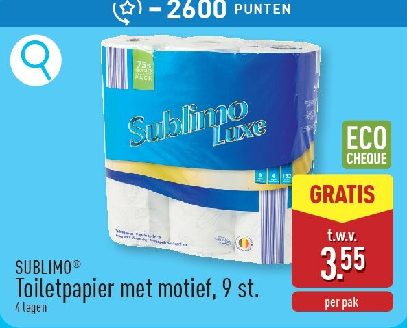 Toiletpapier met motief, 9st.