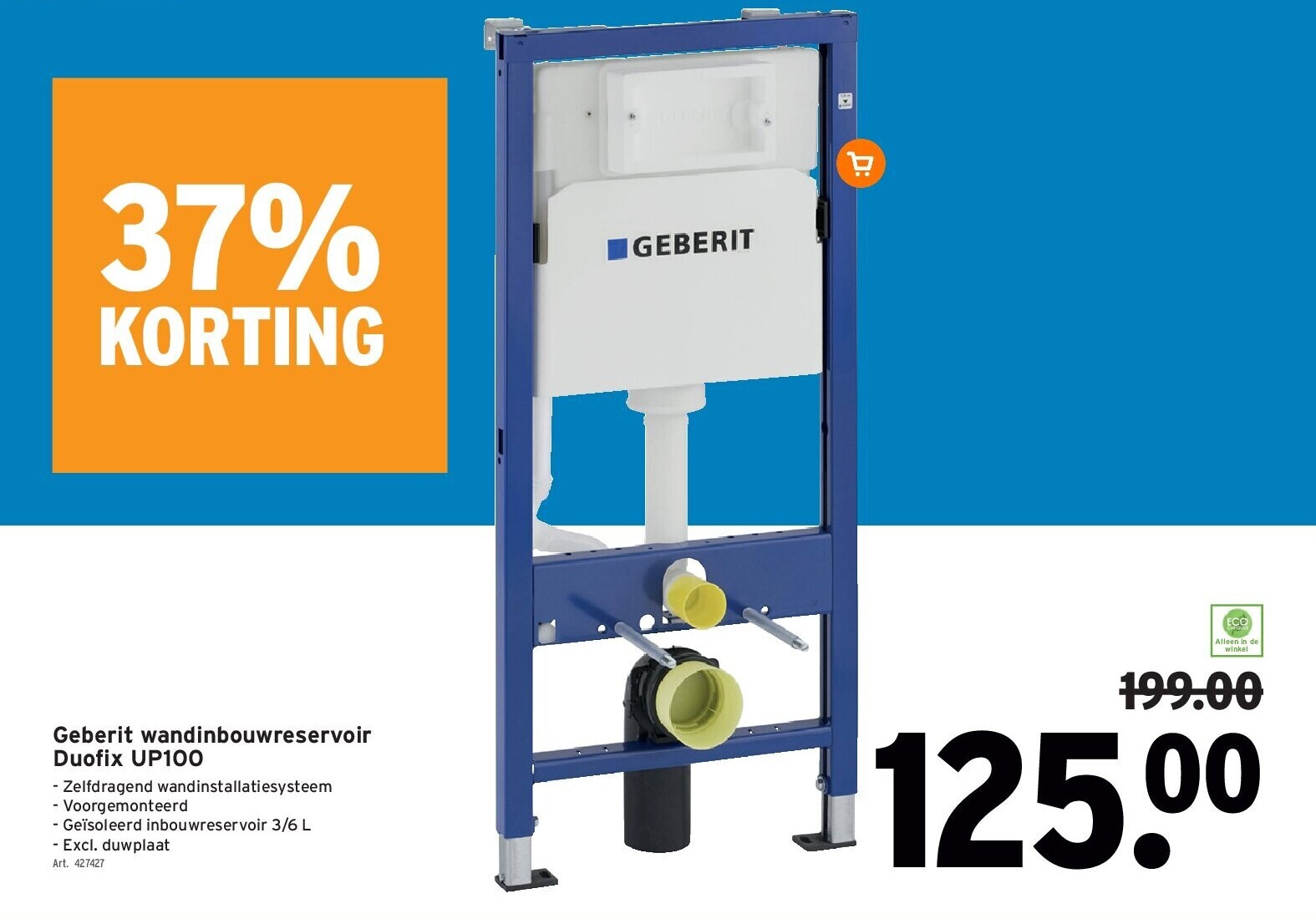 Geberit wandinbouwreservoir Duofix UP100