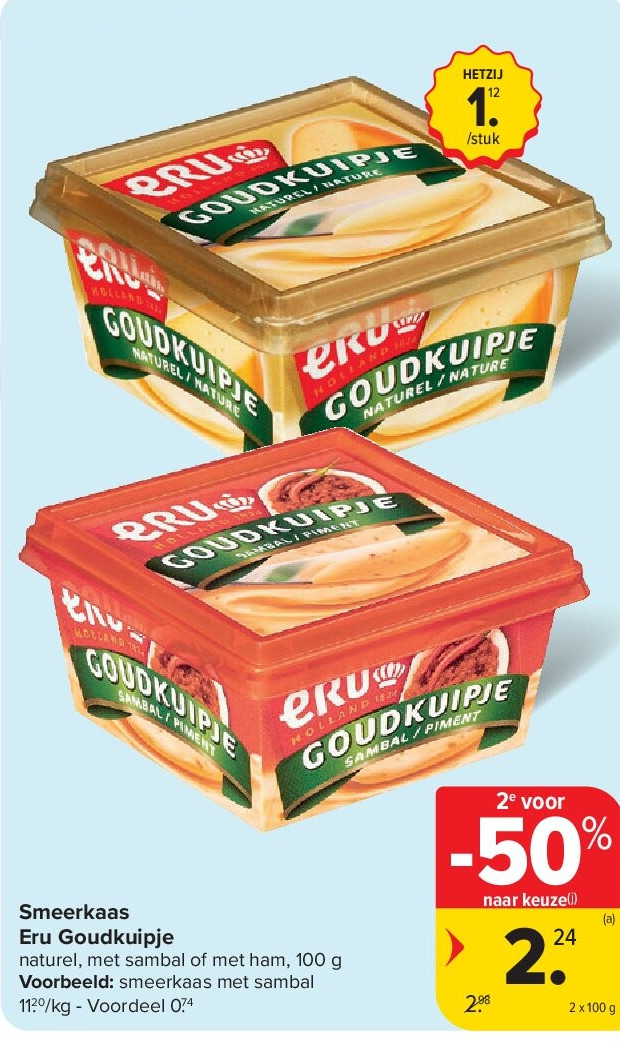 Smeerkaas Eru Goudkuipje