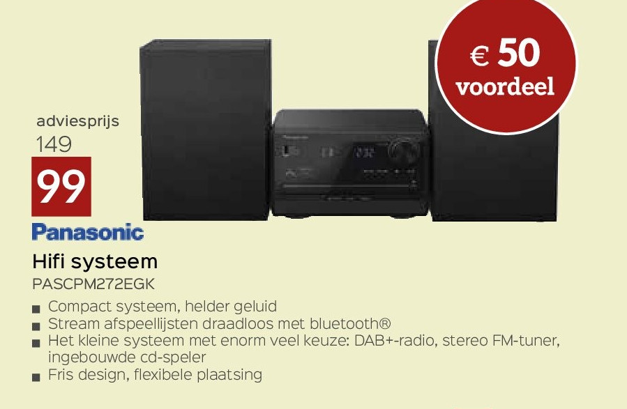Hifi systeem PASCPM272EGK