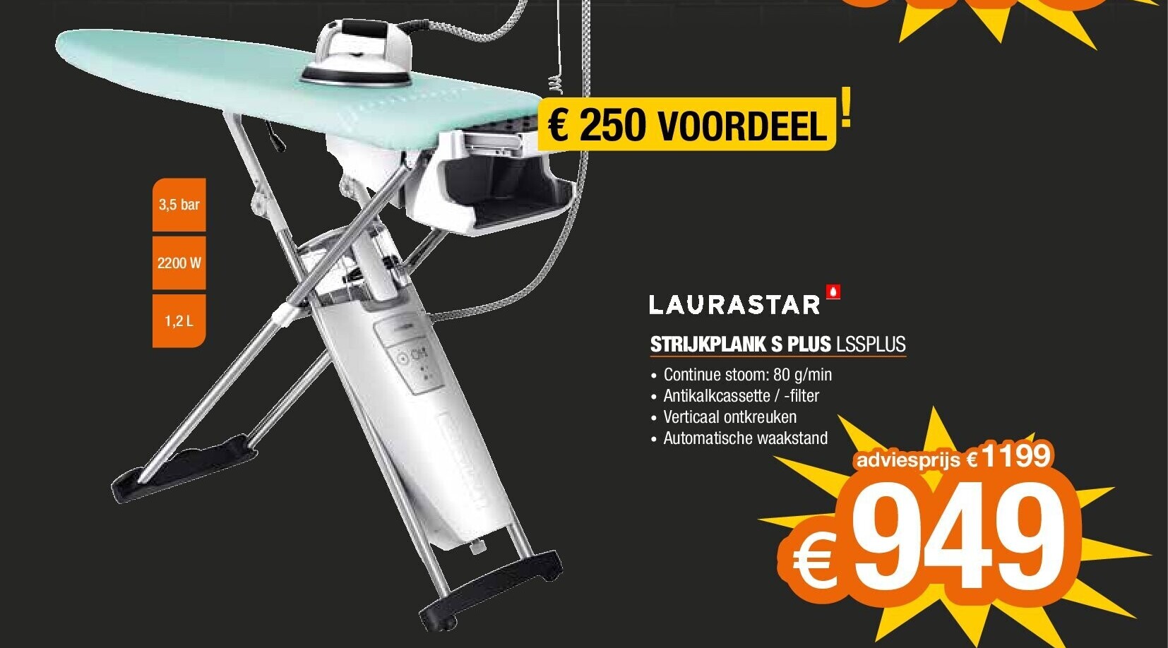 STRIJKPLANK S PLUS LSSPLUS