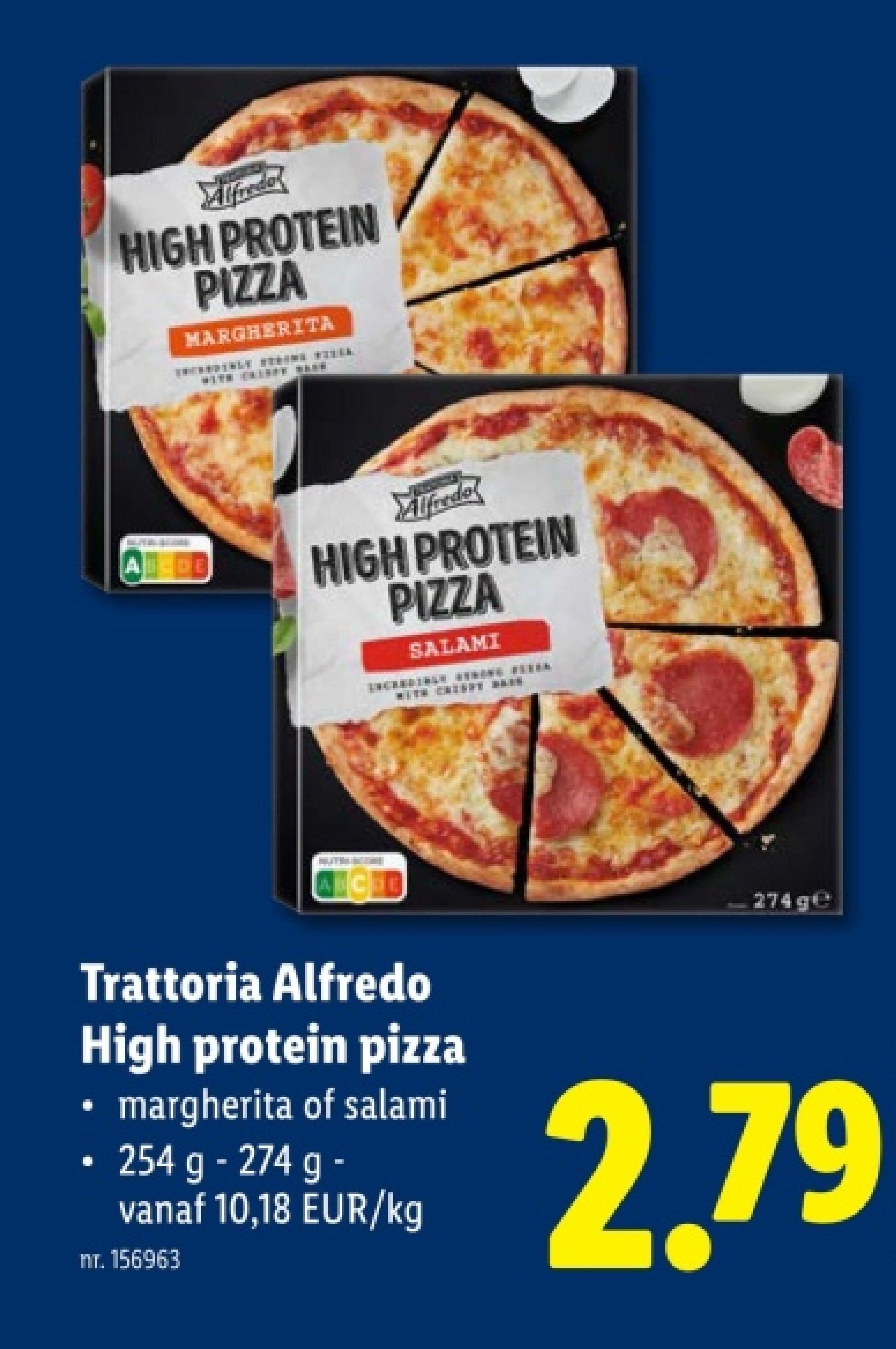 High protein pizza