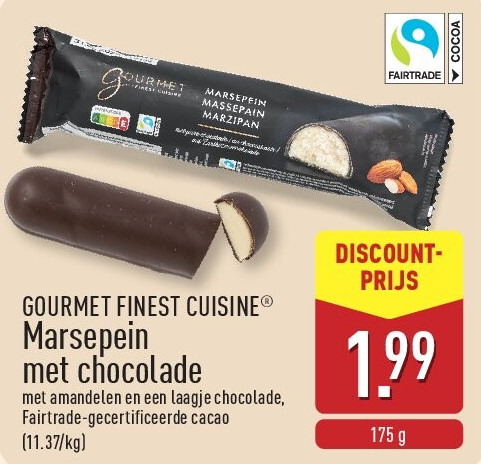 Marsepein met chocolade