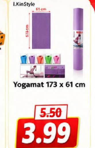 Yogamat 173 x 61 cm