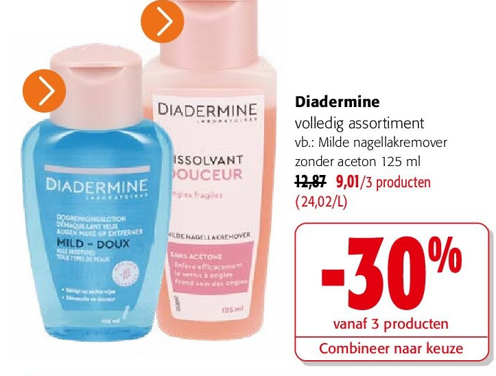 Diadermine volledig assortiment
