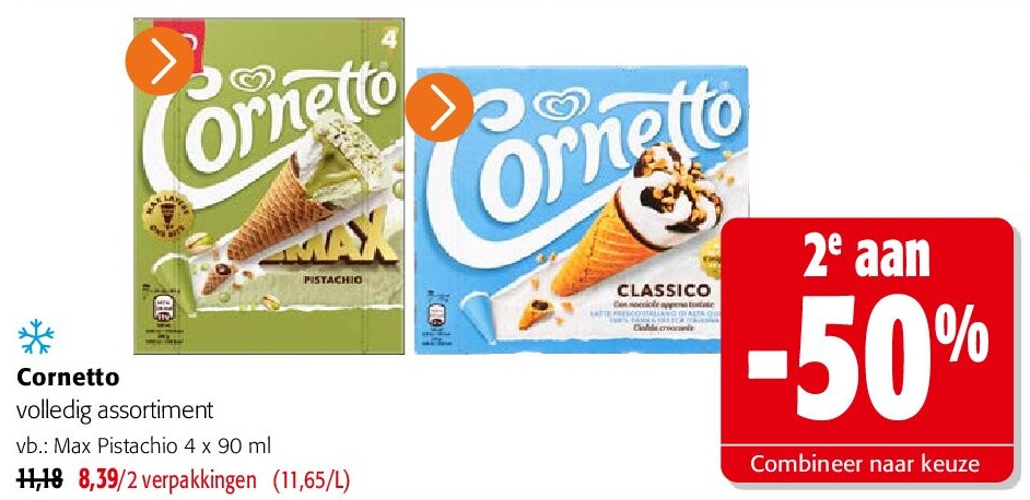 Cornetto volledig assortiment