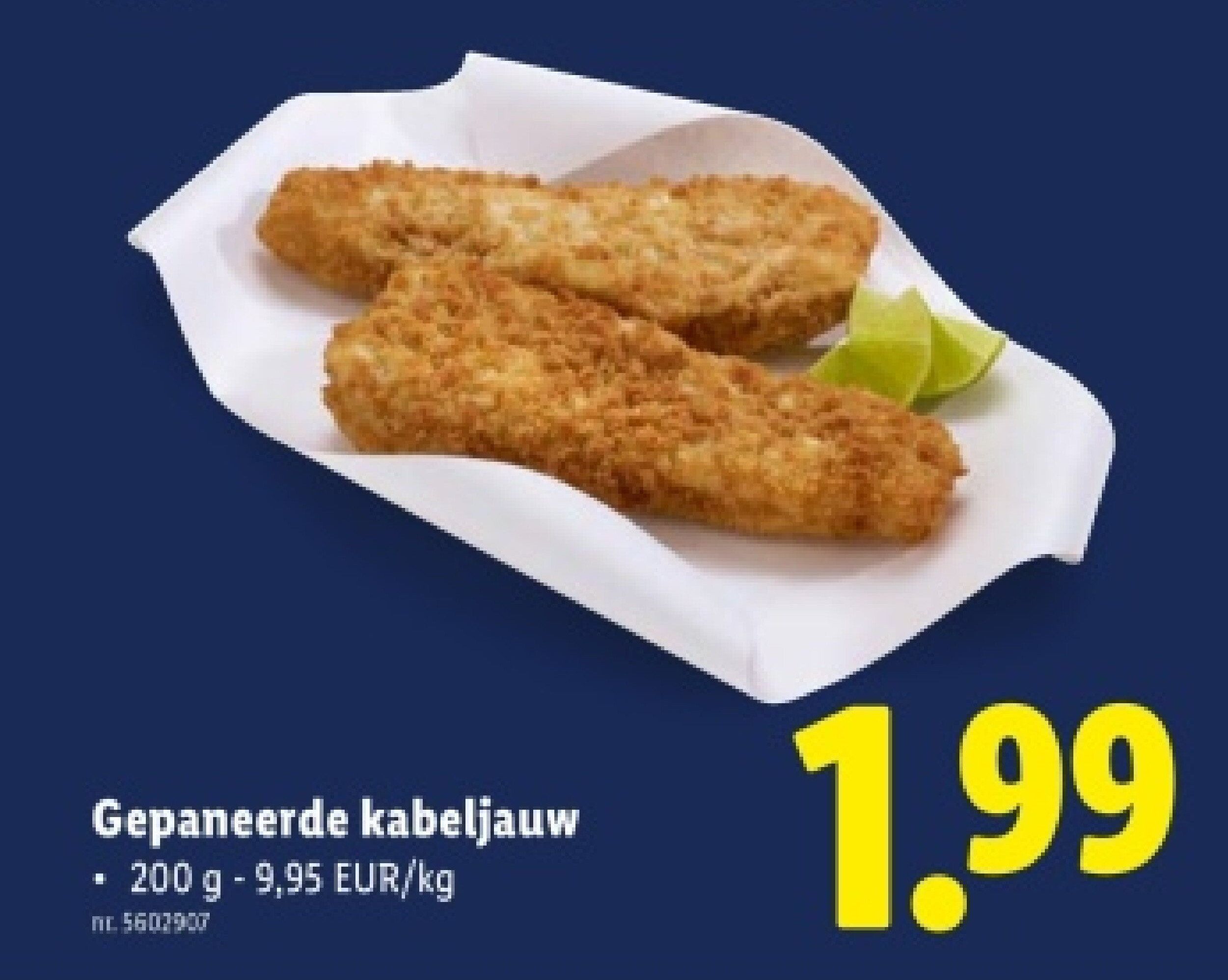 Gepaneerde kabeljauw